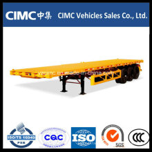 Cimc 3 Axle 40′ Container Flatbed Semi Trailer